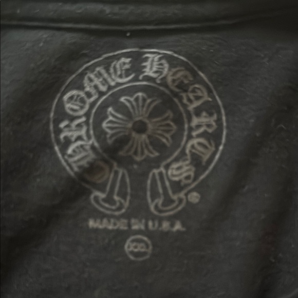 Chrome Hearts Horse Shoe Black Long Sleeve Men's Shirt - Picture 7 of 10